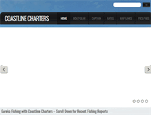 Tablet Screenshot of coastlinefishingcharters.com
